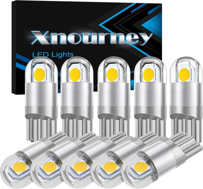 LED Lampen Set - T10 W5W - Interieur Verlichting - Extreem Helder Wit - 2.3 x 0.9 cm - Wit