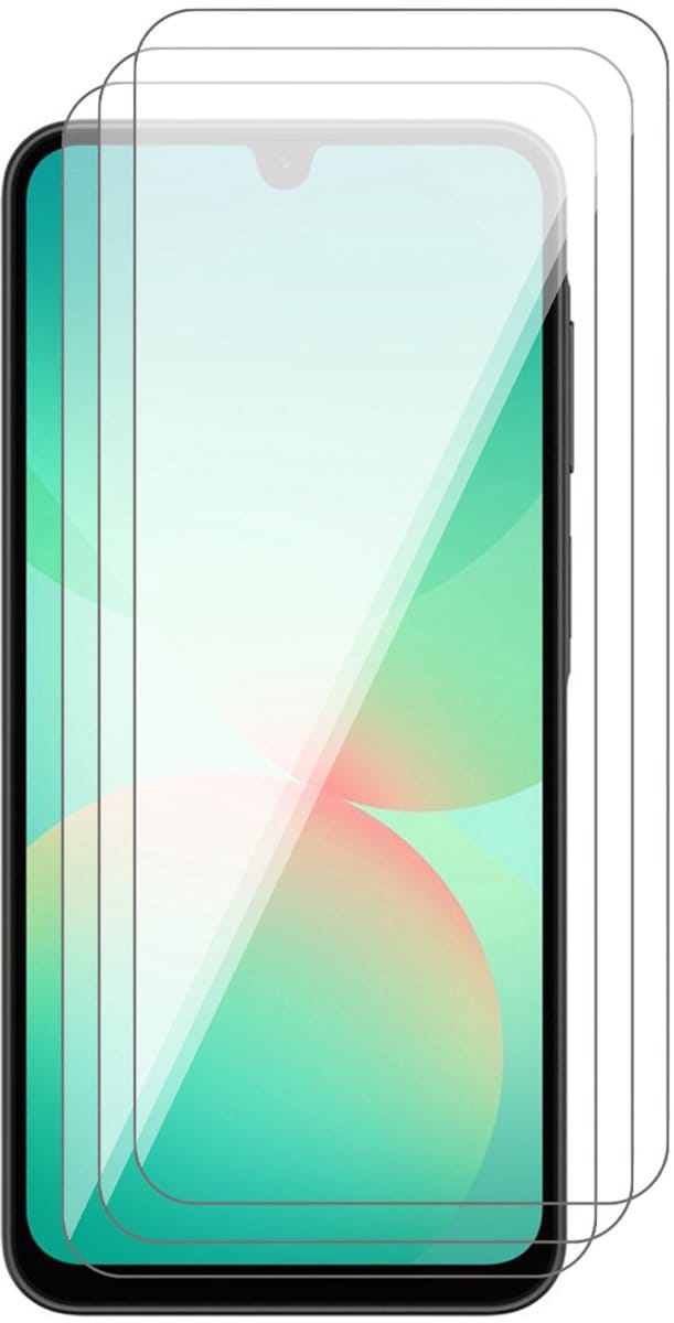 Screenprotector geschikt voor Samsung Galaxy A17 5G / A26 / A16 - 3x Glas Screen Protector