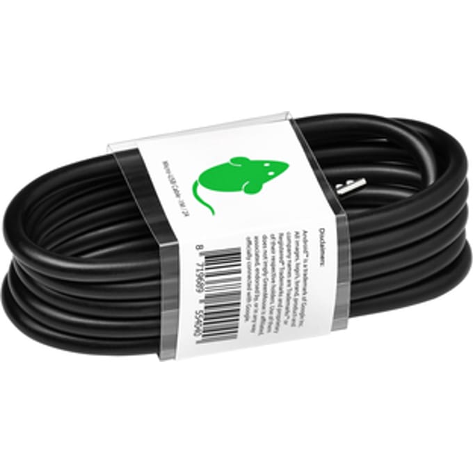 Kabel Green Mouse USB Micro-A 2.0 1 meter zwart