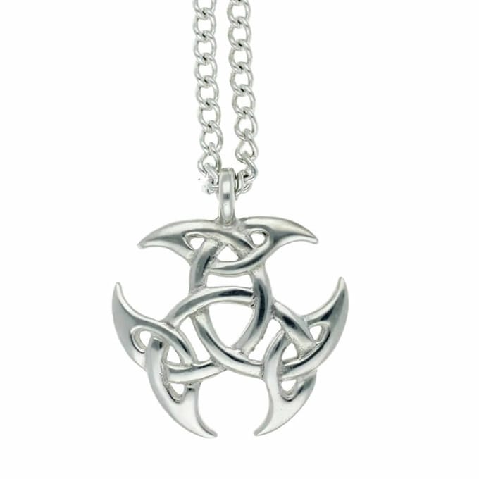 Tinnen “Tribal” klaverblad – hanger(PN2109)