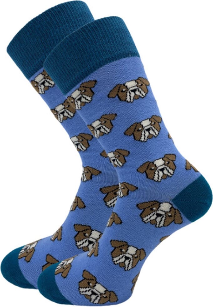 SQOTTON® - Naadloze sokken - Dog Face - Maat 41-46