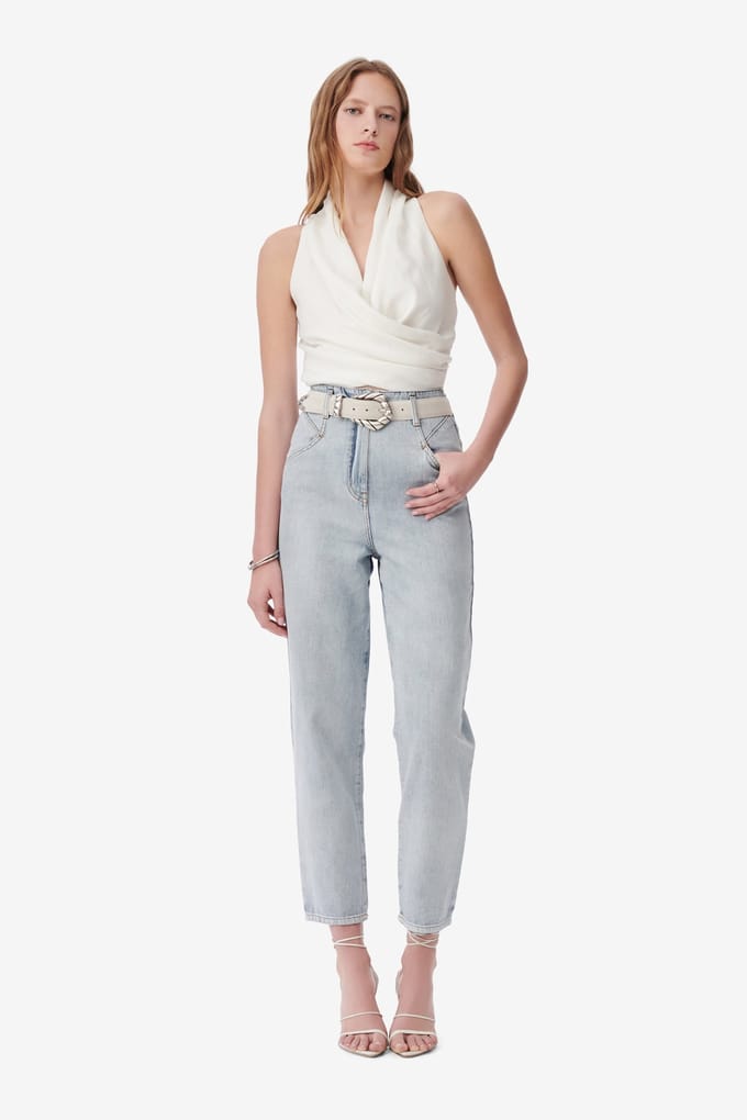 IRO Paris Monastir Trouser Blue Washed Größe: 34 | Straight Jeans Outlet | Damen | Blau