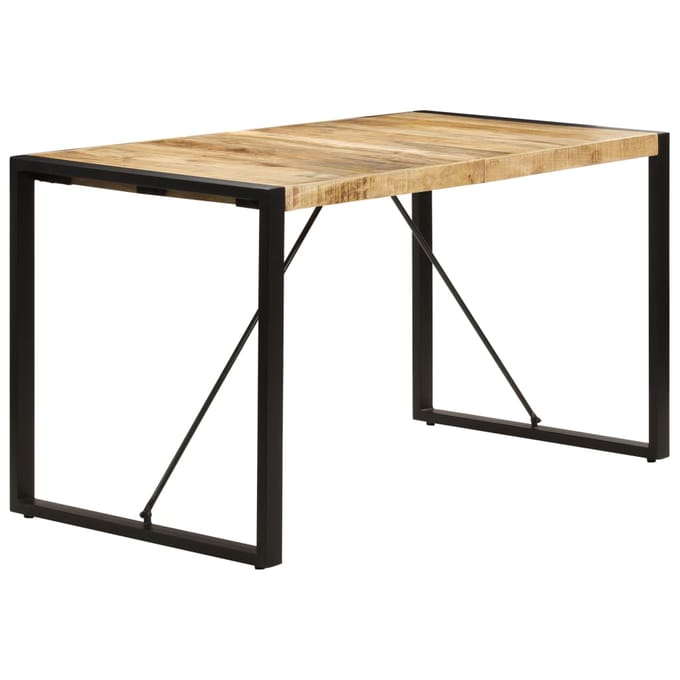 vidaXL - Eettafel - 140x70x75 - cm - massief - mangohout