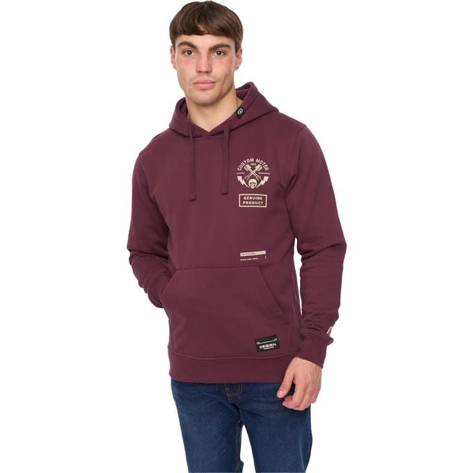 Crosshatch Mannen Moules Hoodie (Wijn)