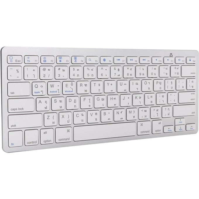 Clavier Bluetooth sans fil ultra-fin multifonction pour Windows et Android