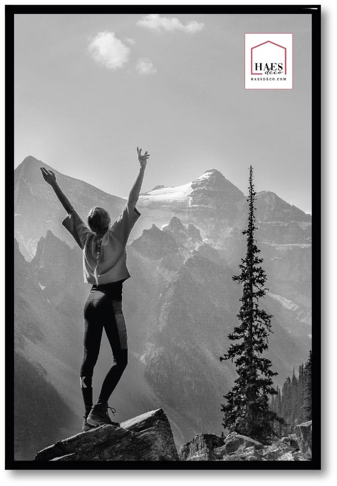 HAES DECO - Kunststof fotolijst 30x45 zwart Easy Frame - EF6B