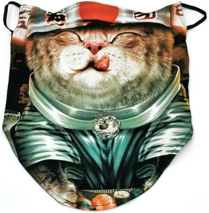 Design Biker sjaals - Biker-sjaal Ninja Cat