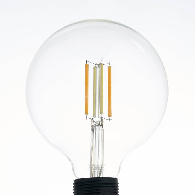 LUUMR LED lamp, E27 G125 7W, helder, slim