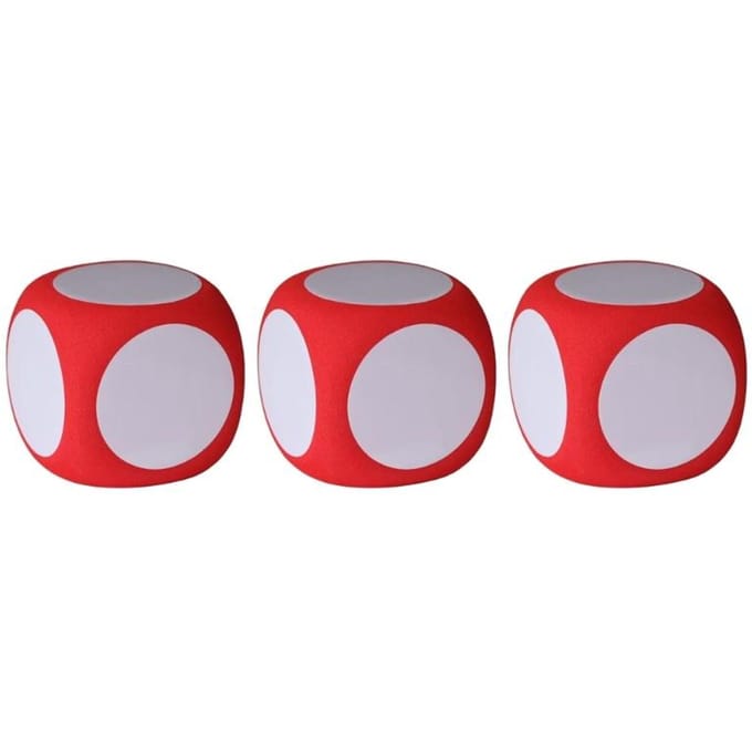 Lot de 3 dés effaçables à sec multifonctions pour éducation, blocs effaçables à sec, tableaux blancs gray