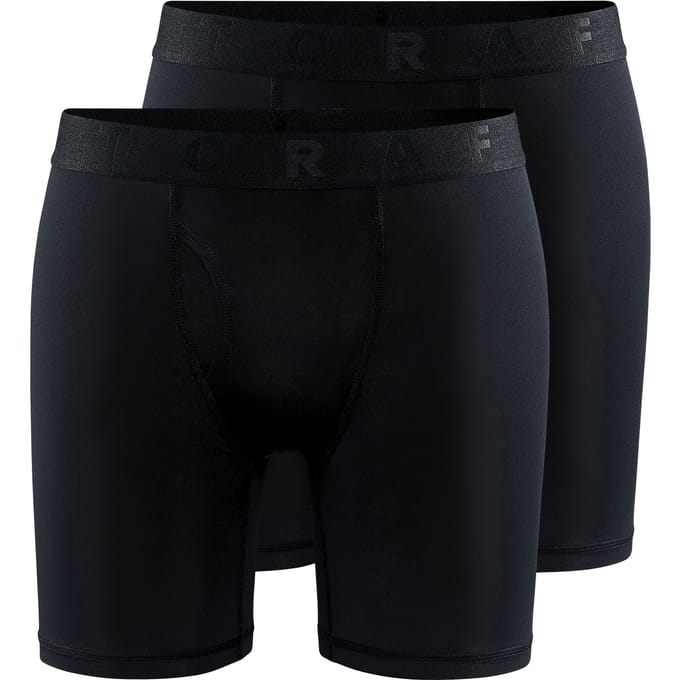 CRAFT ACTIVE BOXER 6-INCH 2-PACK Heren Sportonderbroek - Zwart