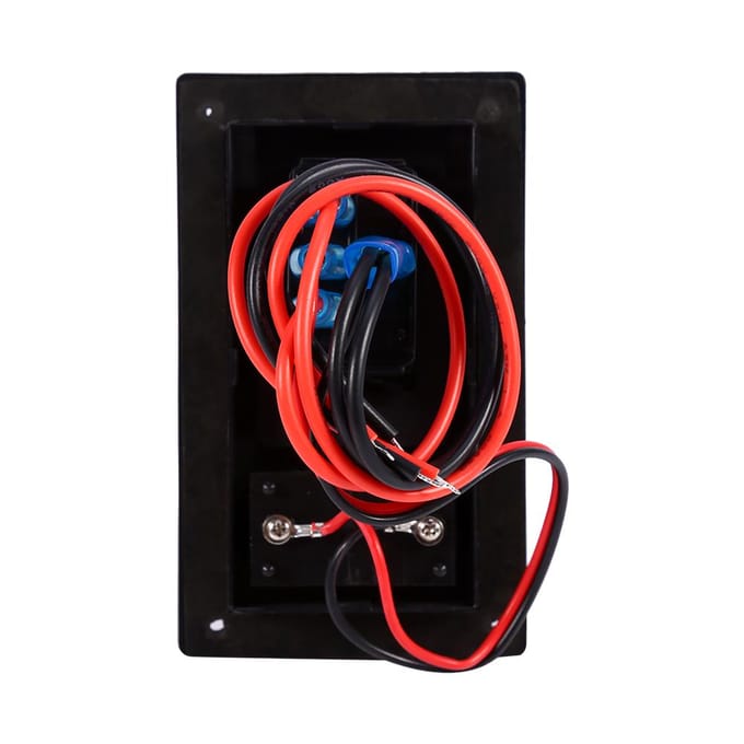 12V DC Marine Boot Voltmeter LED Dubbele Batterij Testpaneel Tuimelschakelaar Aan UIT aan black