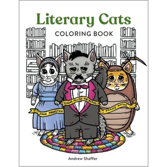 Literary Cats Coloring Book - Rp Studio - Andrew Shaffer