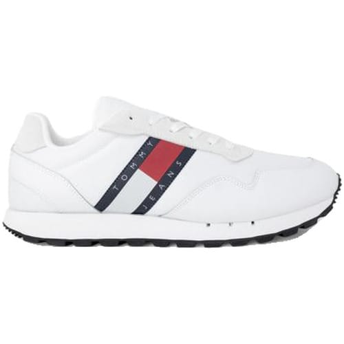 Lage Sneakers Tommy Hilfiger Baskets Retro Leather Tjm Es polyester recyclé