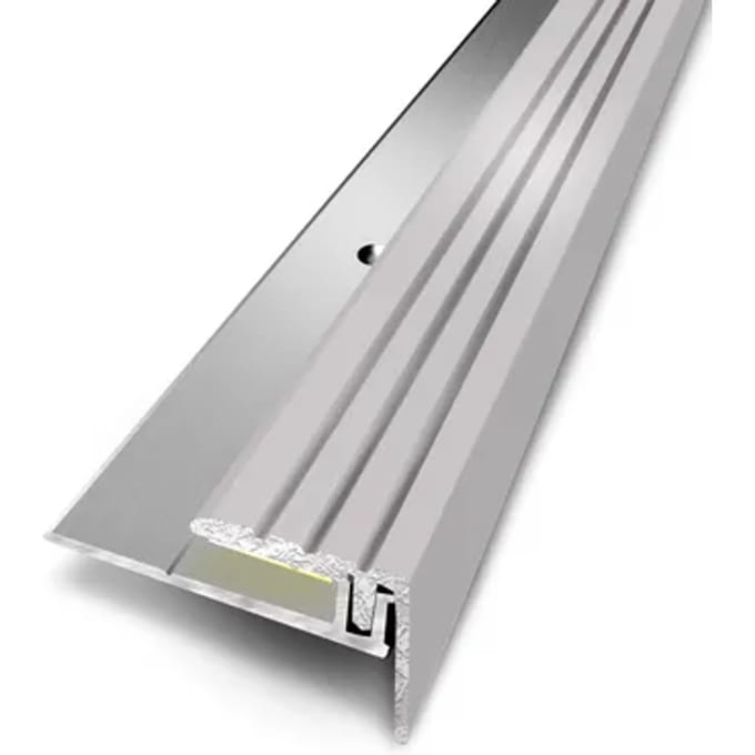 3m Trapneus Aanpasbaar Natuurlijk Aluminium 25mmx24mm/95cm