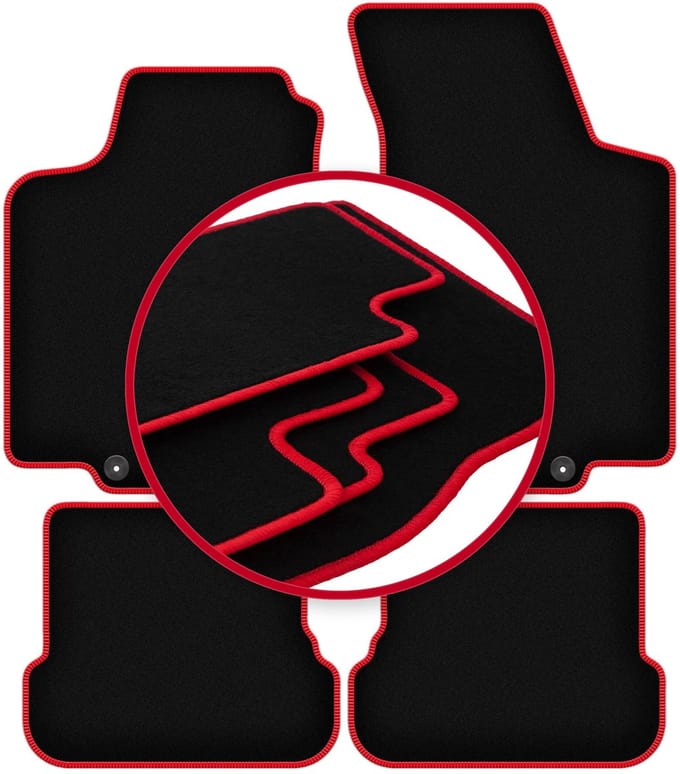 CARLUX-RED automatten voor: Volkswagen Golf IV cabrio (1998-2002)