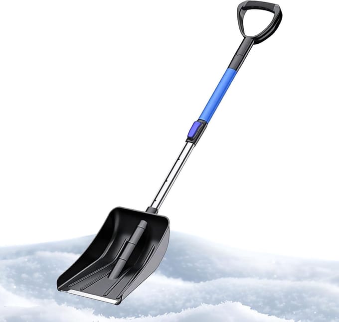 Telescopische Sneeuwschep - Winter Schep - Efficiënt Sneeuwruimen - Verstelbare Lengte - 120 cm Handgreep