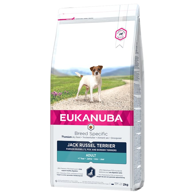 3x2kg Jack Russell Terriër Eukanuba Breed Specific Hondenvoer