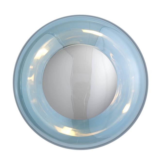 EBB & FLOW wandlamp Horizon Surface, blauw, glas, Ø 21 cm