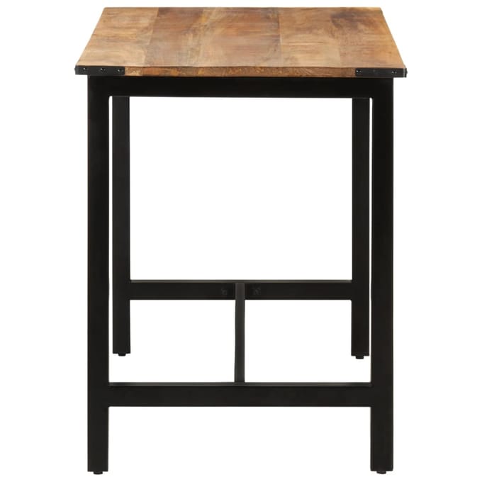 vidaXL - Eettafel - 110x60x76 - cm - massief - mangohout