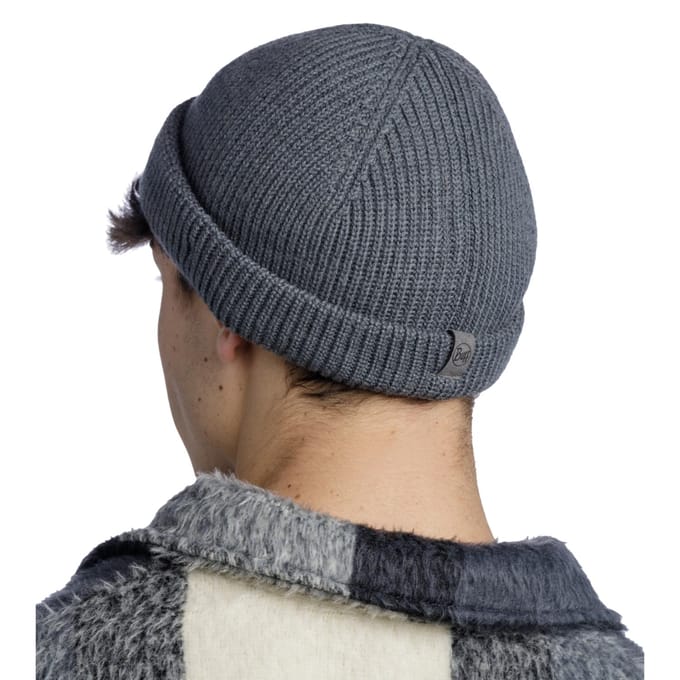 Buff Ervin Merino Hat Muts, Unisex grijze pet One size grijs
