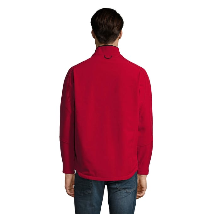 SOLS Heren Relax Soft Shell Jas (Peperrood)