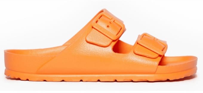 Plakton Dames Slipper Wanda | Oranje | Maat: 36
