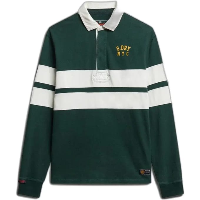 Superdry - Vintage Athletic Stripe Rugby Top - Heren - Tops