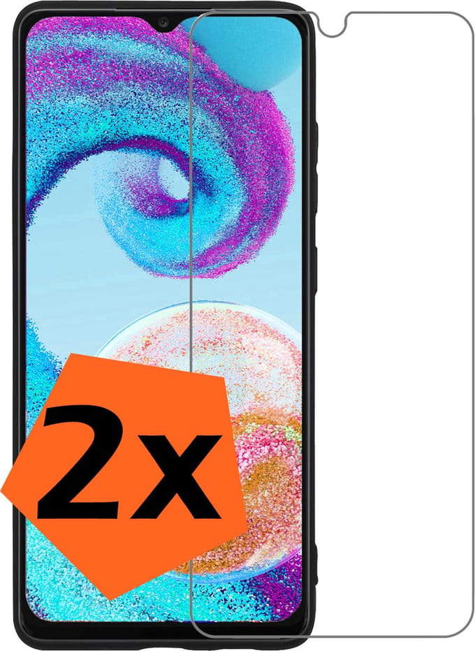 Screenprotector - 2 Stuks - Geschikt voor Samsung Galaxy A04s - Extra Sterk - Gehard Glas - Beschermglas - Tempered Glass - Screen Protector
