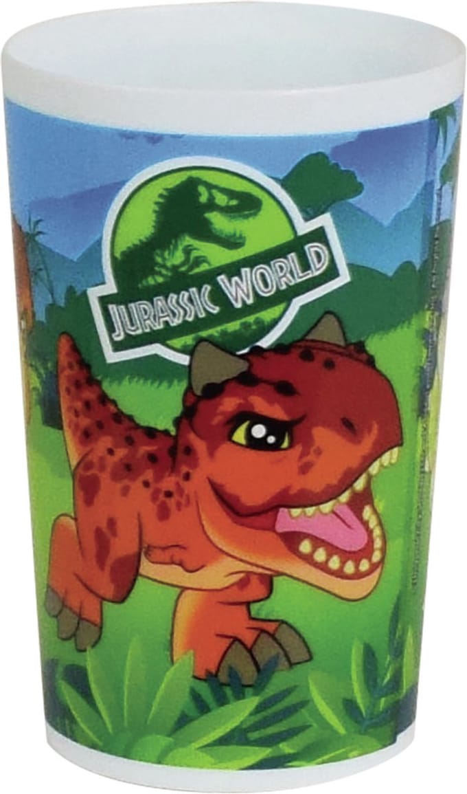 Jurassic World dinosaurus - drinkbeker - kunststof - 220 ml - onbreekbaar