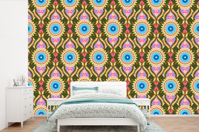 Behang - Fotobehang Design - Orient - Retro - Breedte 525 cm x hoogte 350 cm