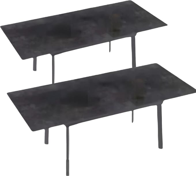 8-10 Personen Gesinterde Stenen Eettafel - 180 cm Uitschuifbare Keuken Eettafel voor Kerst - Metalen Frame