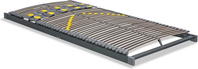 Beter Bed Bossflex 600 Deluxe Lattenbodem 120 x 190 cm - Bedbodem - Vlak - Max. 120kg - Antraciet/Geel