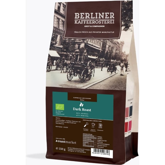 Berliner Kaffeerösterei Espresso Dark Roast Bio 250g