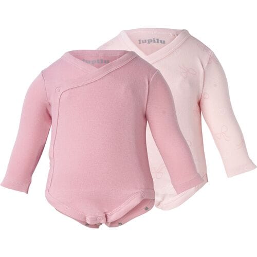 LUPILU Set van 2 baby rompers (roze, 62/68)