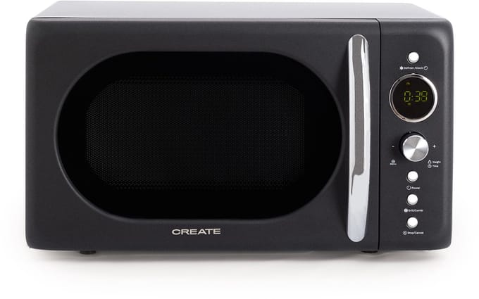 CREATE - Digitale magnetron-grill 900 W - Zwart - MICROWAVE RETRO