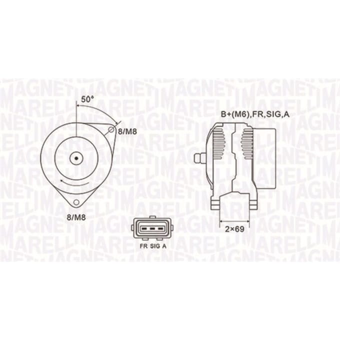 Dynamo / Alternator MAGNETI MARELLI 063731857010