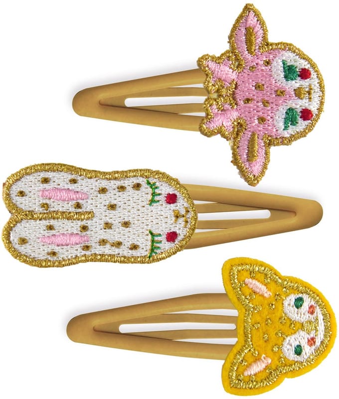 Djeco haaraccessoires - kleurrijke haarspeldjes voor kinderen set van 3.