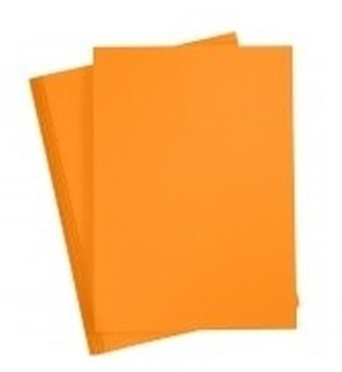 15x Oranje kartonnen vel A4 - Hobbypapier - Knutselmaterialen