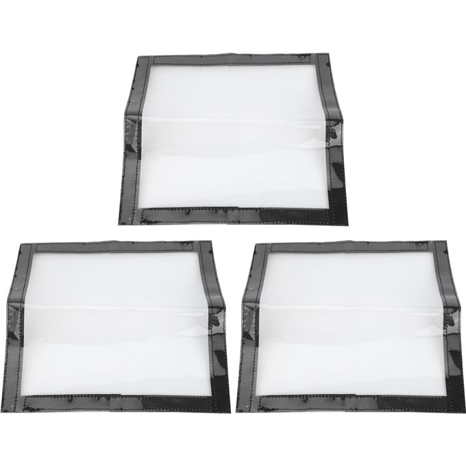 3 stuks PVC Viskunstaas Wraps Haak Beschermhoezen Aas Opbergruimte Visaccessoires white