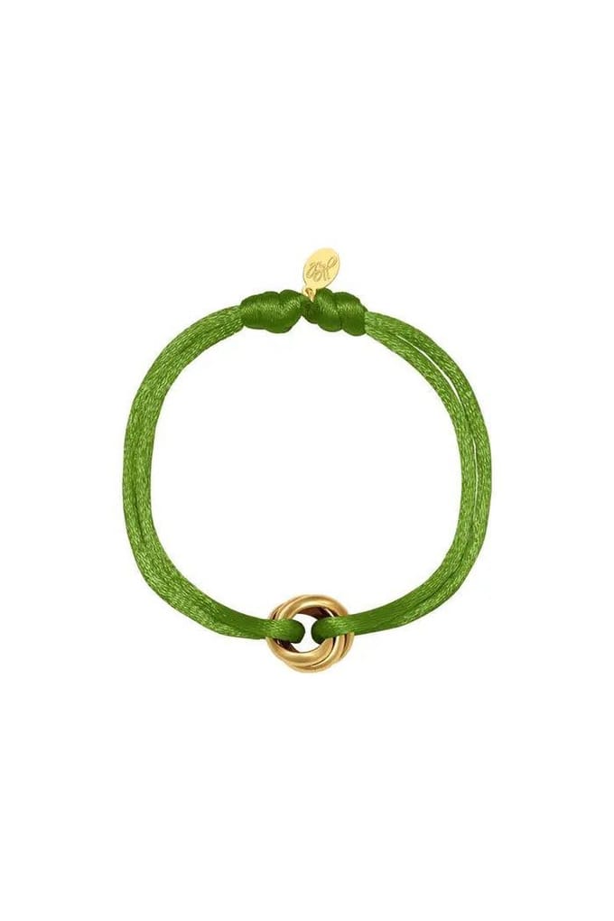 Yehwang - Love bracelet - Groen - Goud stainless steel