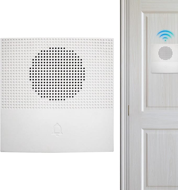 Deurbel Kit - Bel Systeem - Voordeur Melding - 38 Melodieën - 10.3 x 9.5 cm