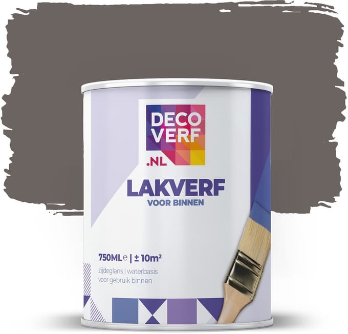 Decoverf lakverf ebbenhout, 750ml