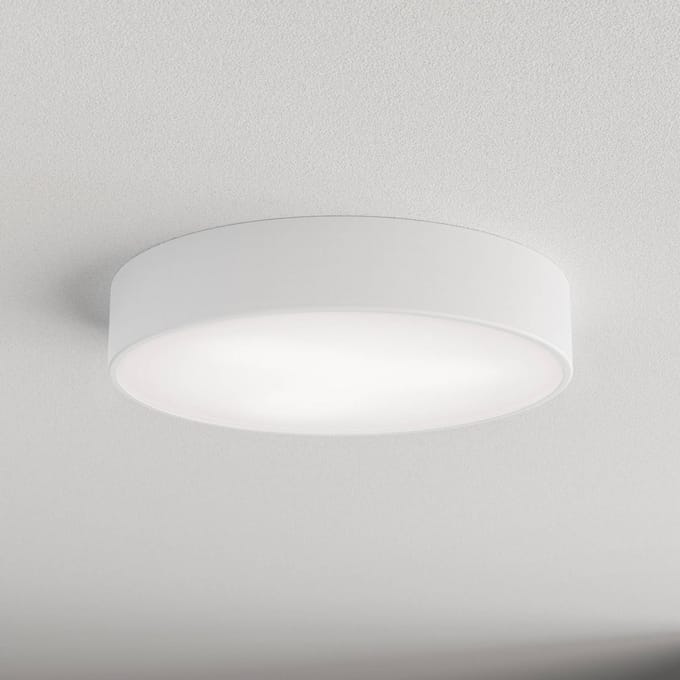 TEMAR LIGHTING Plafondlamp Cleo 400, wit, sensor, IP20, Ø 40 cm, metaal