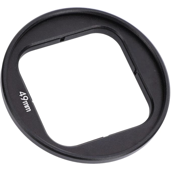 Lensfilter Adapterring voor 49mm Filters Aluminium Actiecamera Lensfilterhouder Beschermframe voor Ace Pro black