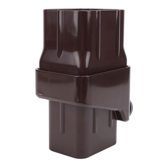 Système de Récupération d'Eau de Pluie Installation Facile Kit Déviateur Efficace pour Baril de Pluie pour Gouttière marron