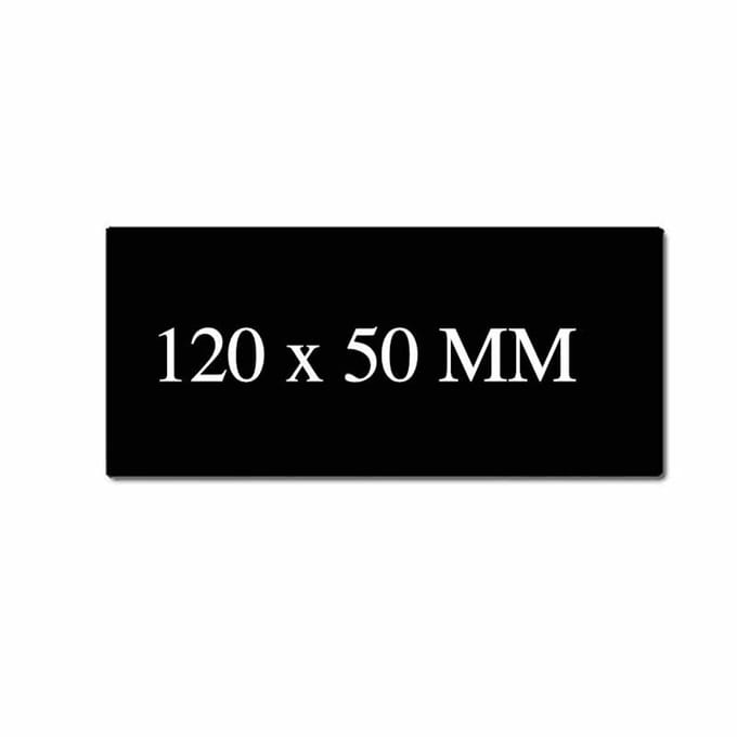 100 prijskaarten zwart mat 120x50x0,50mm