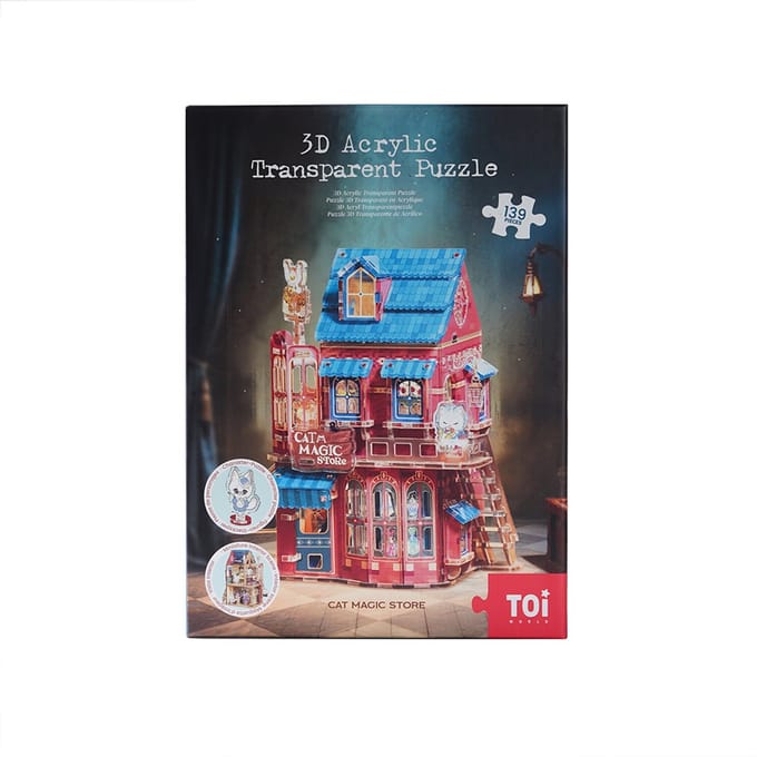 Kitten Magic Store - 3D Acrylic Transparent Puzzle