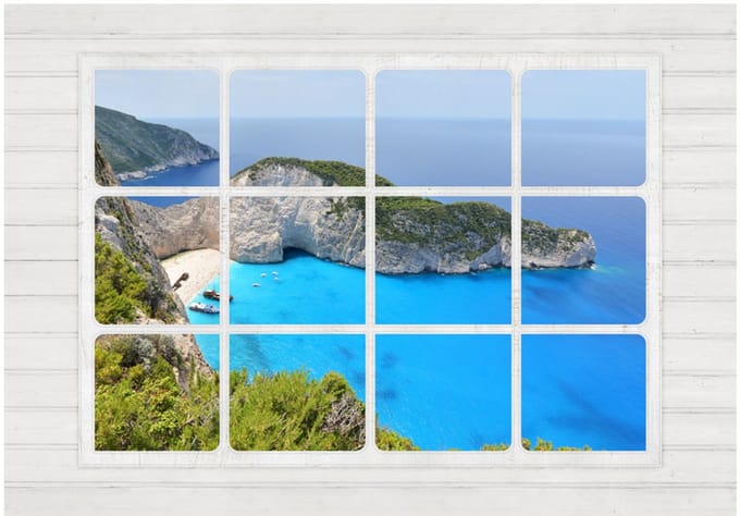 Fotobehang - Window on the world.