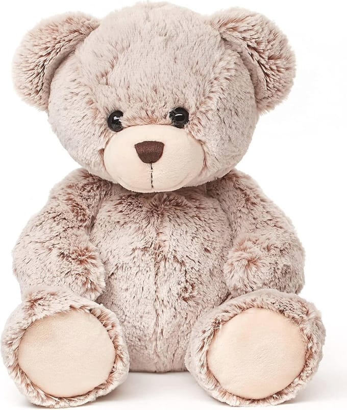 Superzachte teddybeer 24 cm - Lichtbruin pluche knuffeldier