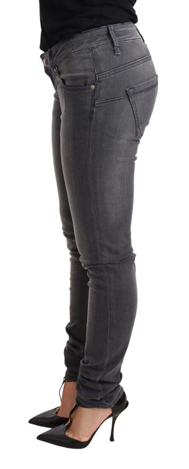 Acht Skinny Jeans Donkergrijs